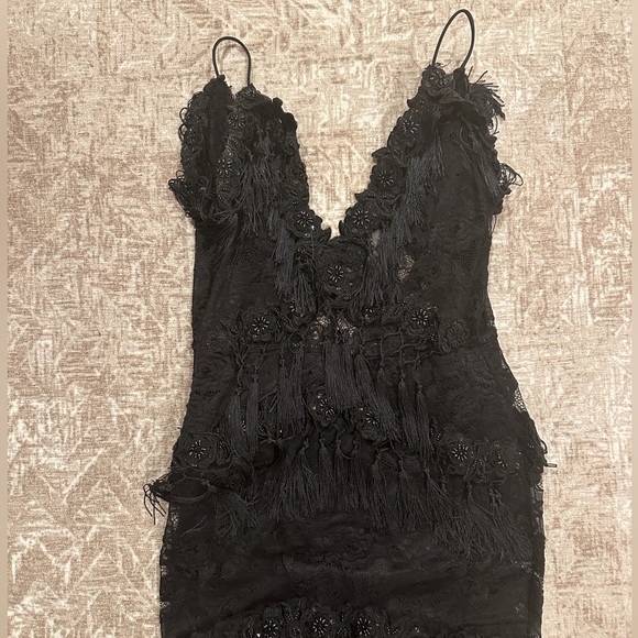 Black long vintage evening gown - Picture 2 of 2